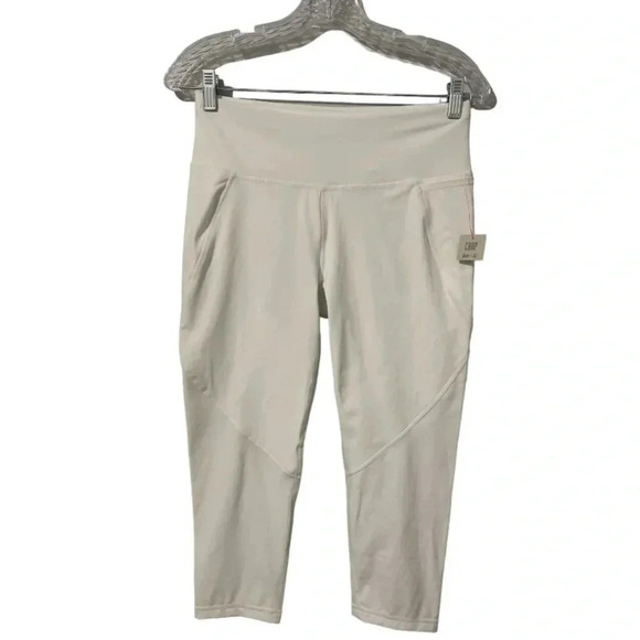 Sweaty Betty The Power Crop Women’s Size Small White Workout Pocket Leggings - Picture 1 of 10
